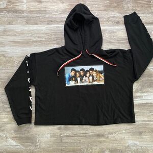 Friends Cropped Sweatshirt Pullover Hoodie Womens Size XL